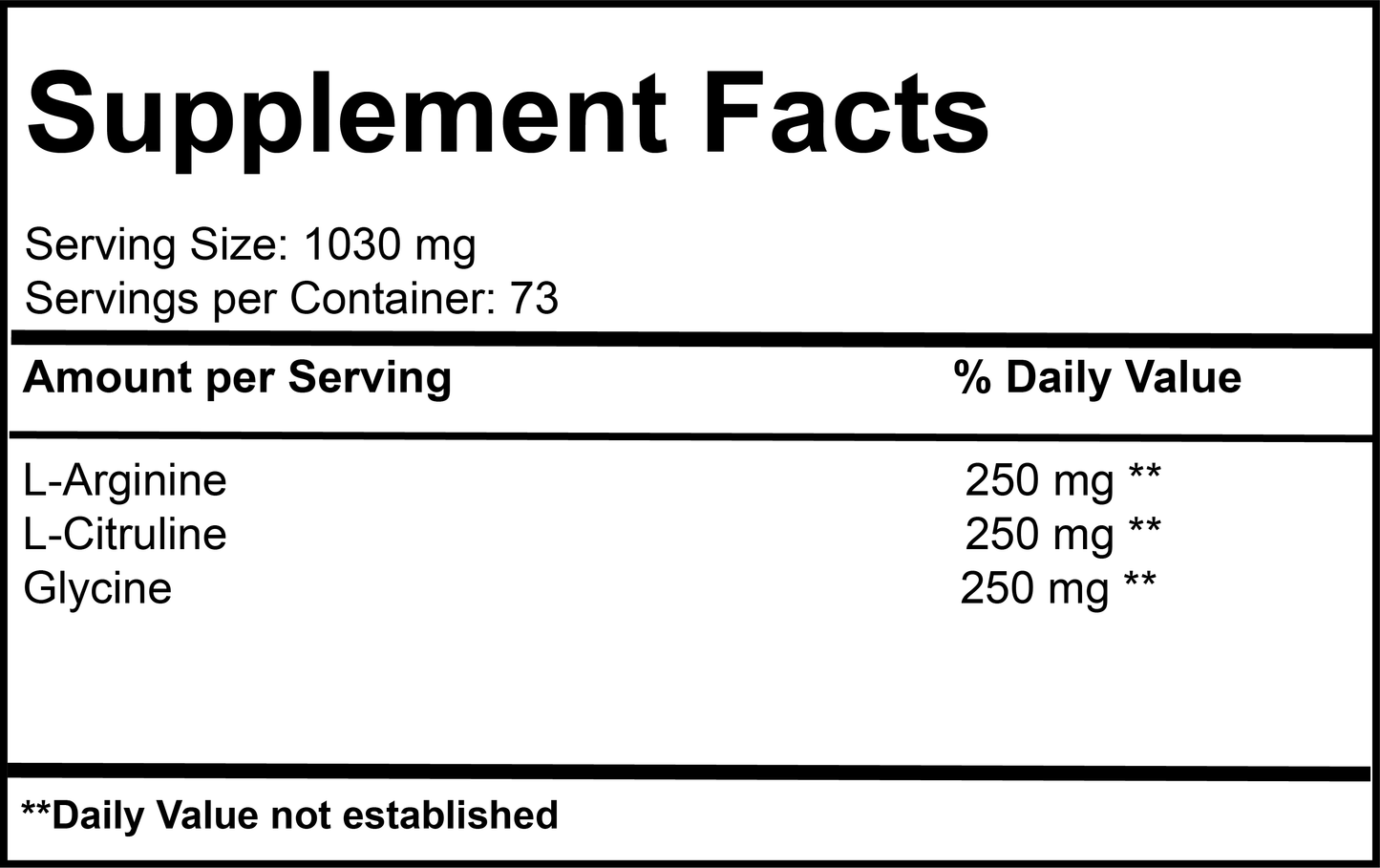 ARG Nitric Oxide & Muscle Amino Acid Formula